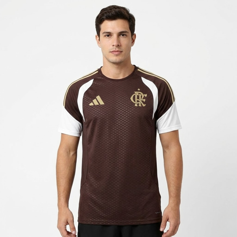CAMISA DO FLAMENGO 26/27 MARRON TREINO